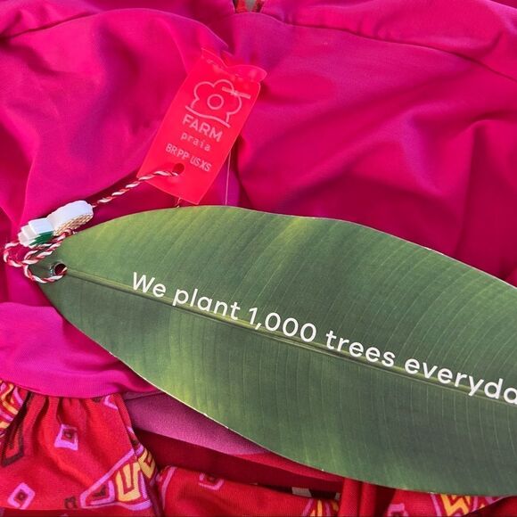 FARM RIO Reversible Tiki Bananas Lucy One-Piece Swimsuit XS MSRP $145 - Picture 9 of 13